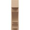 Ekena Millwork 8-in W x 24-in D x 28-in H Balboa Block Rough Cedar Woodgrain TimberThane Outlooker, Primed Tan OUTUR080X24X28BOA44RCPR - alternate 3
